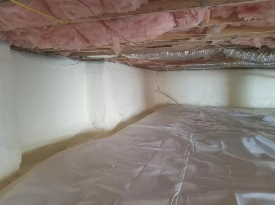 Crawl space encapsulation with closed-cell spray foam for Metal Roof Coating in Lower Saucon